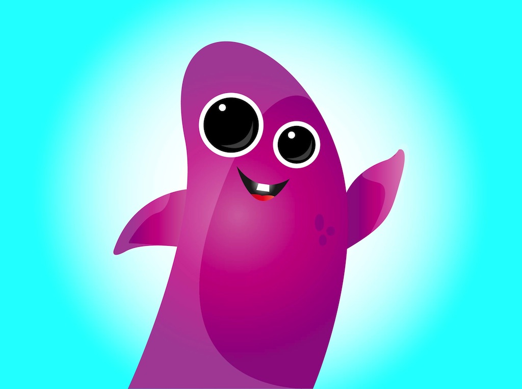 1024x763 Happy Alien Vector Art Graphics