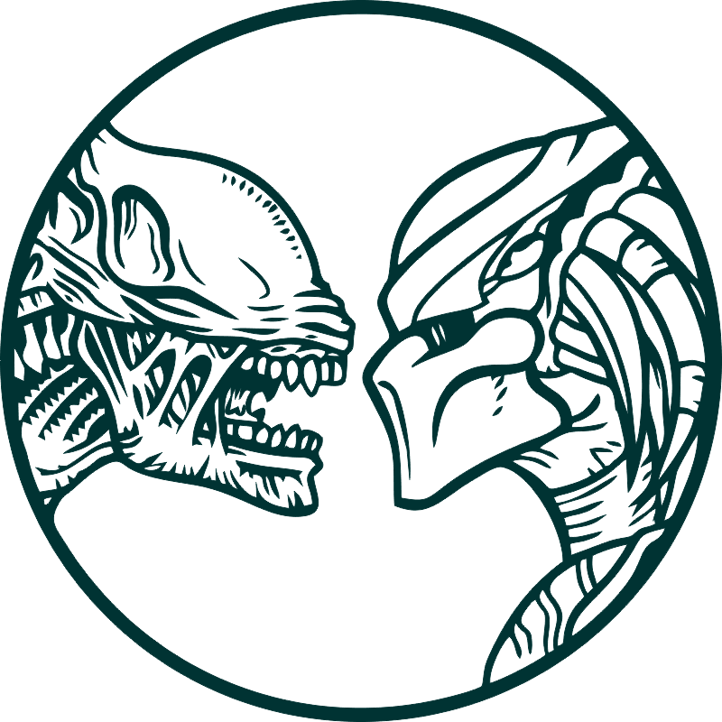 800x800 Vector Alien Vs Predator Wall Decals Free Vector Free Download