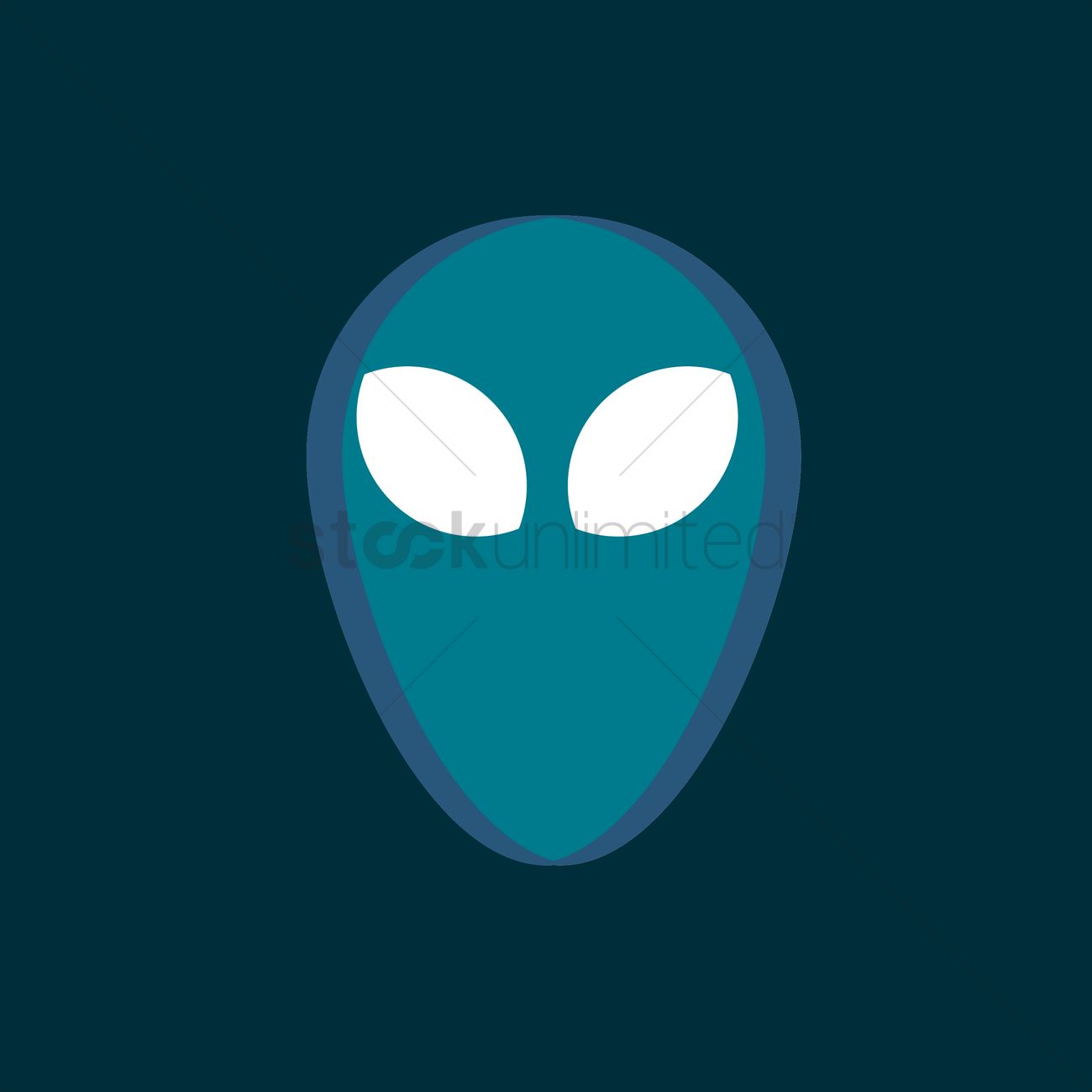 1300x1300 Free Alien Vector Image