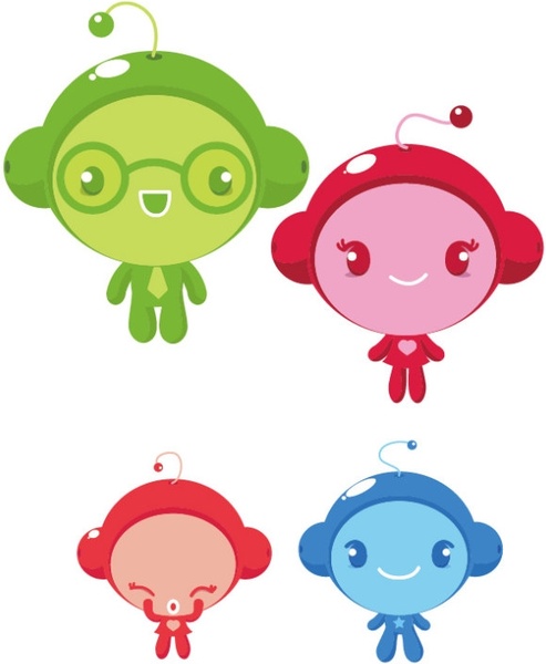 493x600 Vector Cute Alien Free Vector In Adobe Illustrator