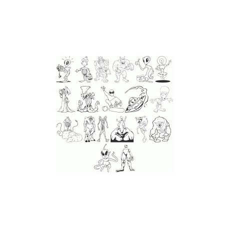 458x458 Aliens Vector Free Vector