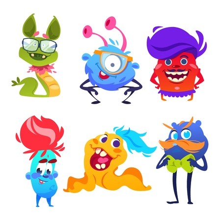 450x450 Cute Monsters Happy Cartoon Mutant And Goblin Toys Halloween