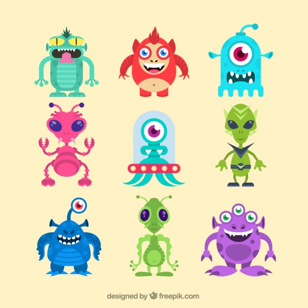 626x626 Funny Aliens Vector Premium Download