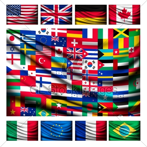500x500 Big Flag Background Made Of World Country Flags Vector Gl
