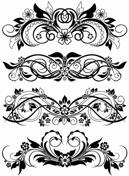 441x600 Vector Floral Ornaments Free Vector Free Download