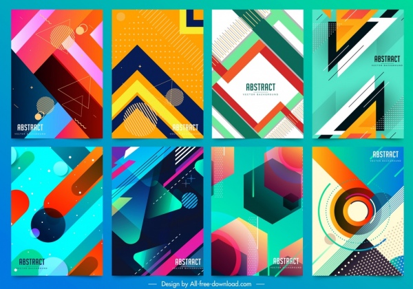 600x420 Aiabstract Background Templates Colorful Geometrical Decor Free