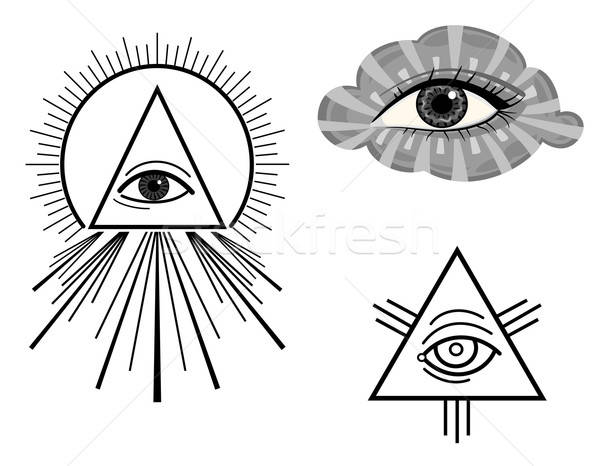 600x466 The All Seeing Eye Vector Illustration Andreea Chiper