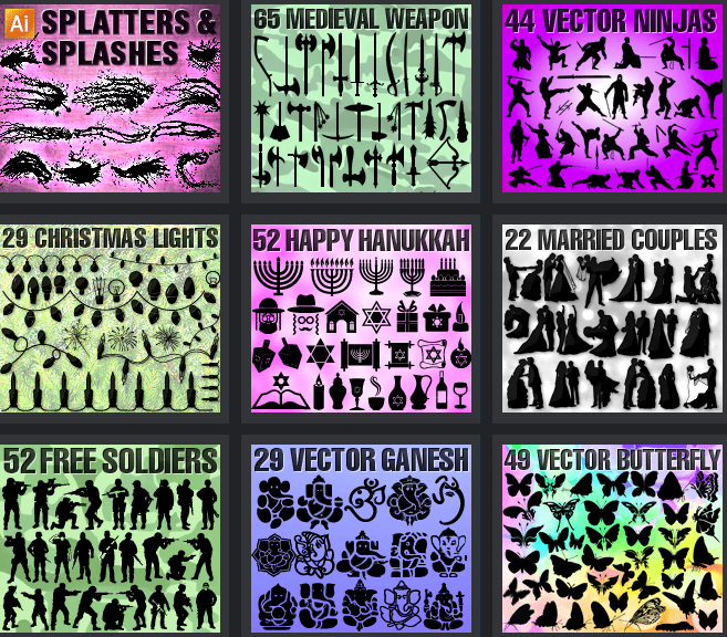 657x576 Get All Silhouettes Site Vectors Pack Exclusive For Bhw