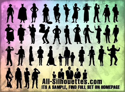 502x368 All Silhouettes Com Free Vector Download
