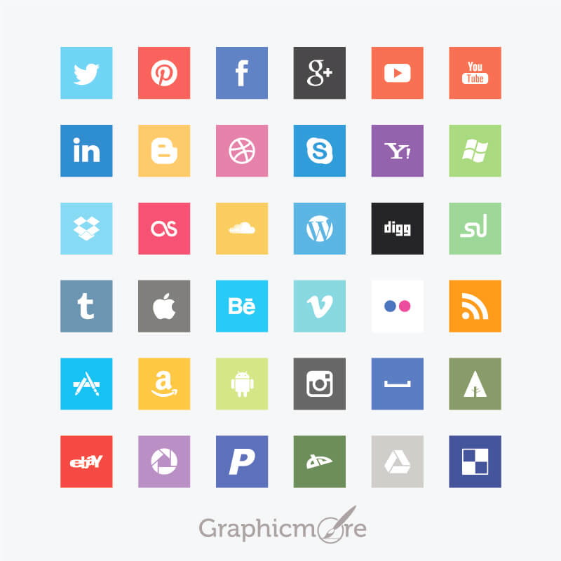 800x800 Best Social Media Icons Vectors Free Download