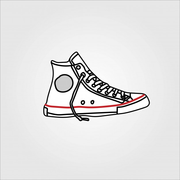 626x626 Shoes All Star Vector Premium Download