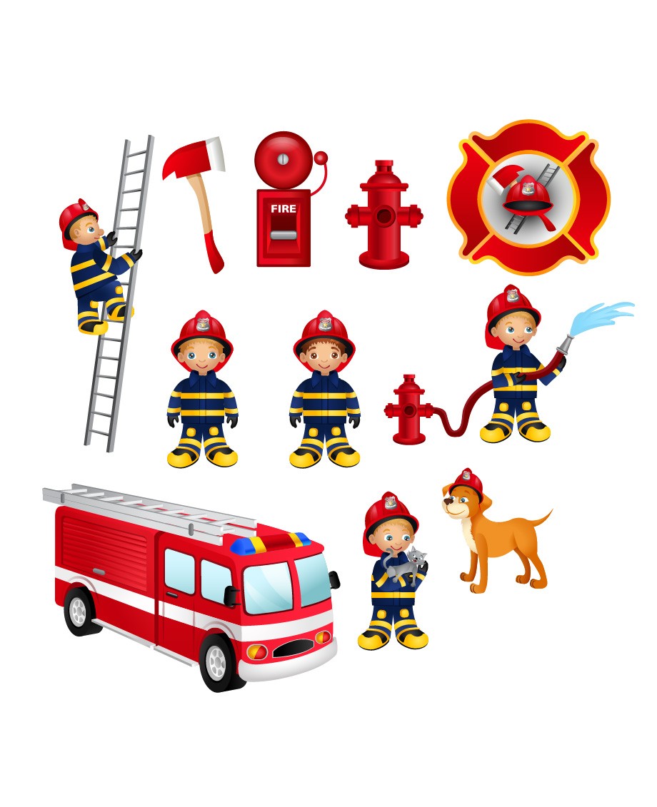 920x1131 Firefighter Vector Pack Vector Elements Vectorvice
