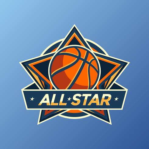 490x490 All Star Basketball Logo Vector