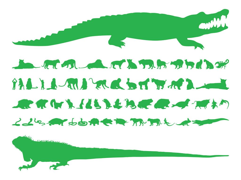 1024x765 Free Crocodile Vectors Animal Ideas Silhouette Vector