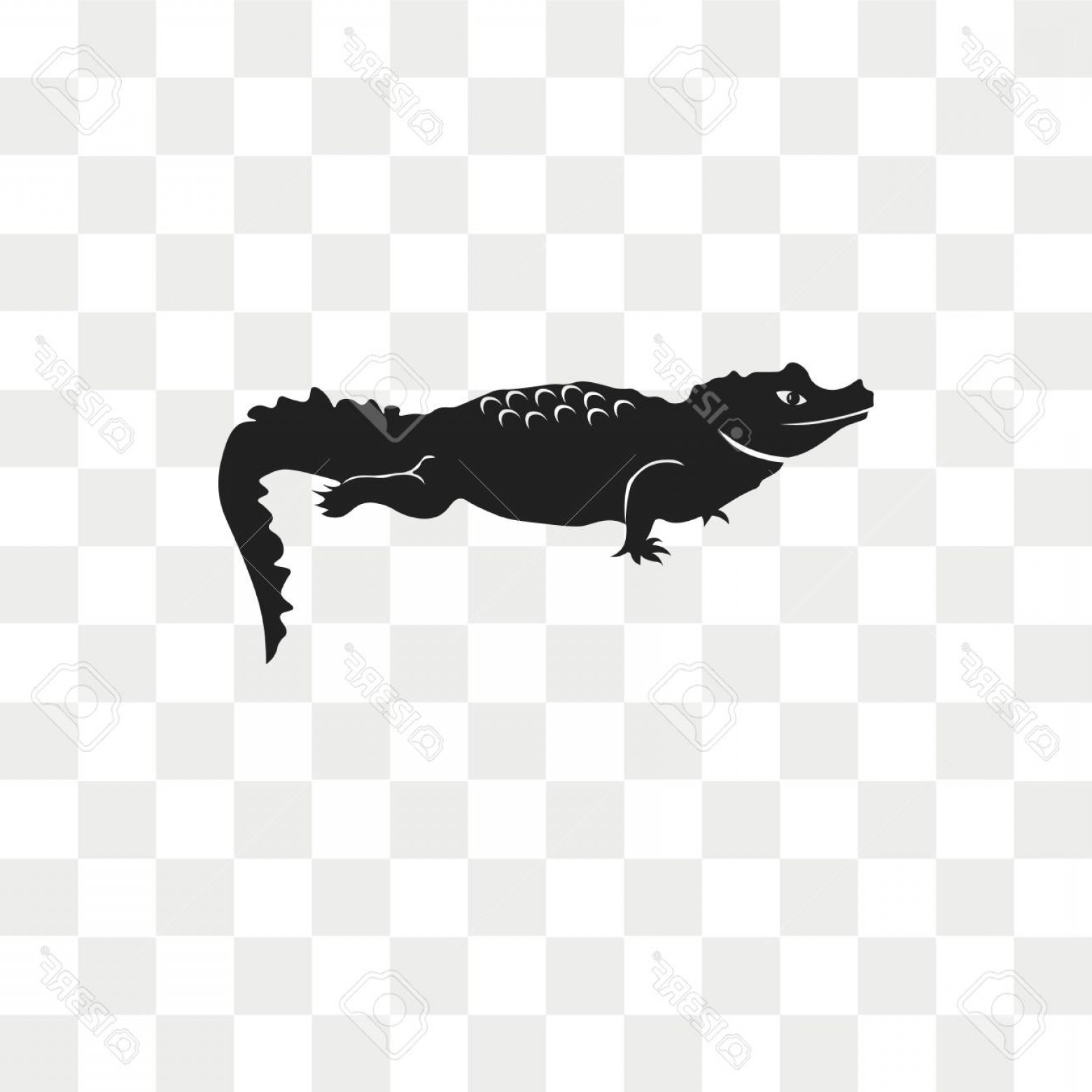 Alligator Silhouette Vector at Vectorified.com | Collection of ...