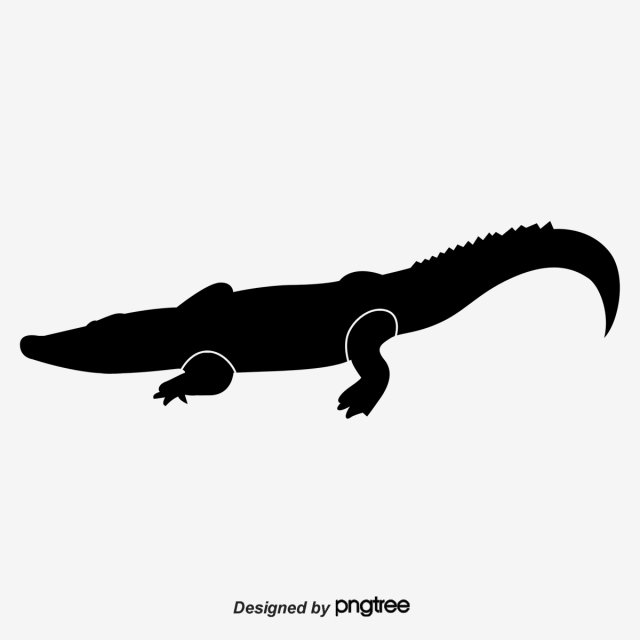 640x640 Huge Collection Of 'crocodile Silhouette Vector' Download More