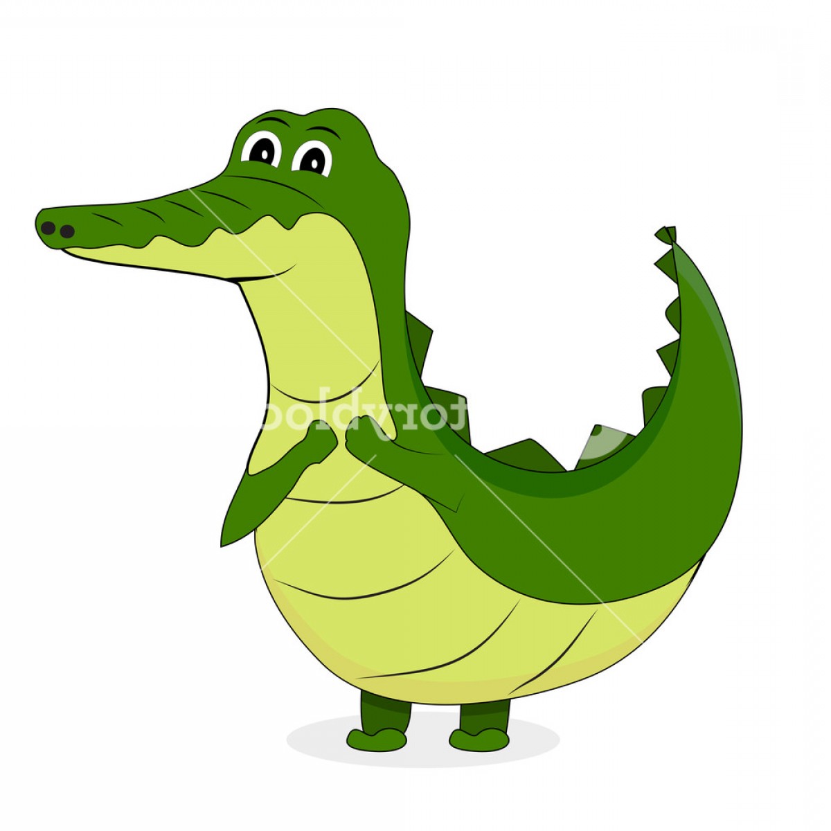 1200x1200 Cute Crocodile Character Alligator And Crocodile Skin Vector