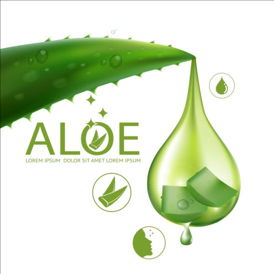 550x550 Aloe Vera Collagen Background Vector Free Download
