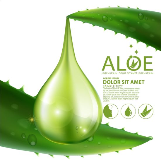 550x550 Aloe Vera Collagen Background Vector Free Download