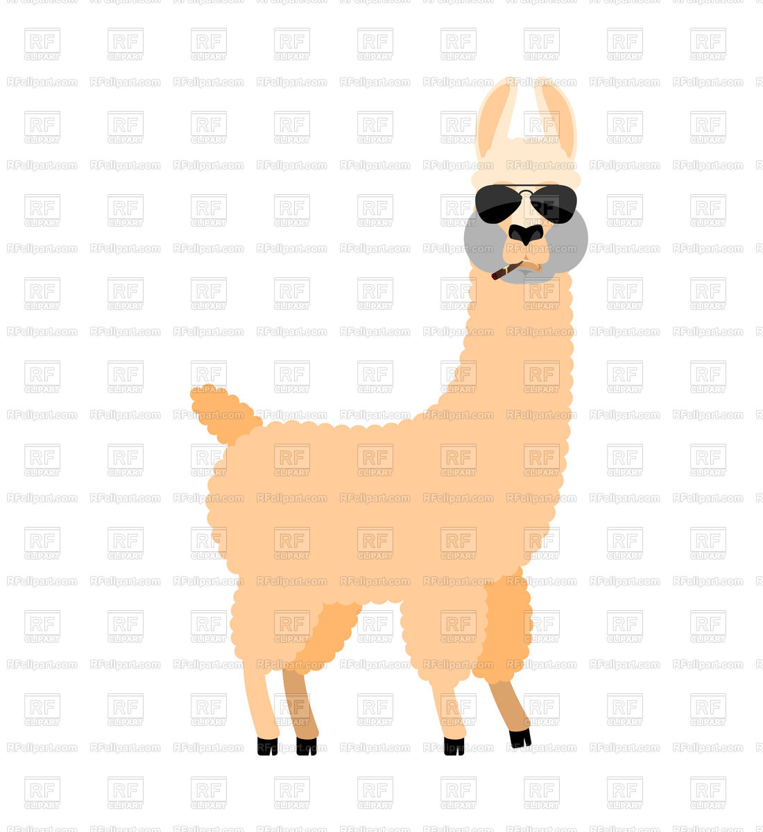 Cool Lama Alpaca Serious Emotion Vector Image Of Plants 1100x1200 Cool Lama Alpaca Serious Emotion Vector Image Of Plants