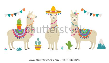 Cute Cartoon Llama Alpaca Vector Graphic Design Set Hand Drawn 450x263 Cute Cartoon Llama Alpaca Vector Graphic Design Set Hand Drawn