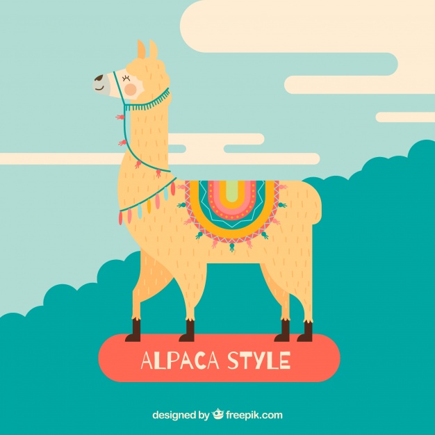 Flat Alpaca Background Vector Free Download 626x626 Flat Alpaca Background Vector Free Download