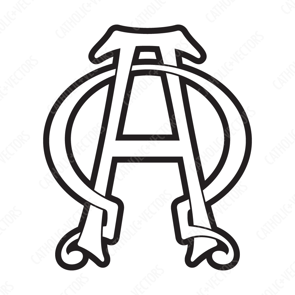 1000x1000 Alpha Omega Catholic Vectors