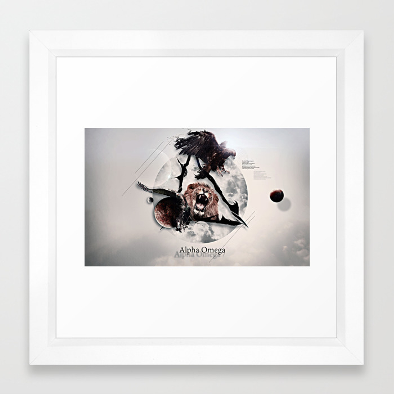 1500x1500 Alpha Omega Framed Art Print