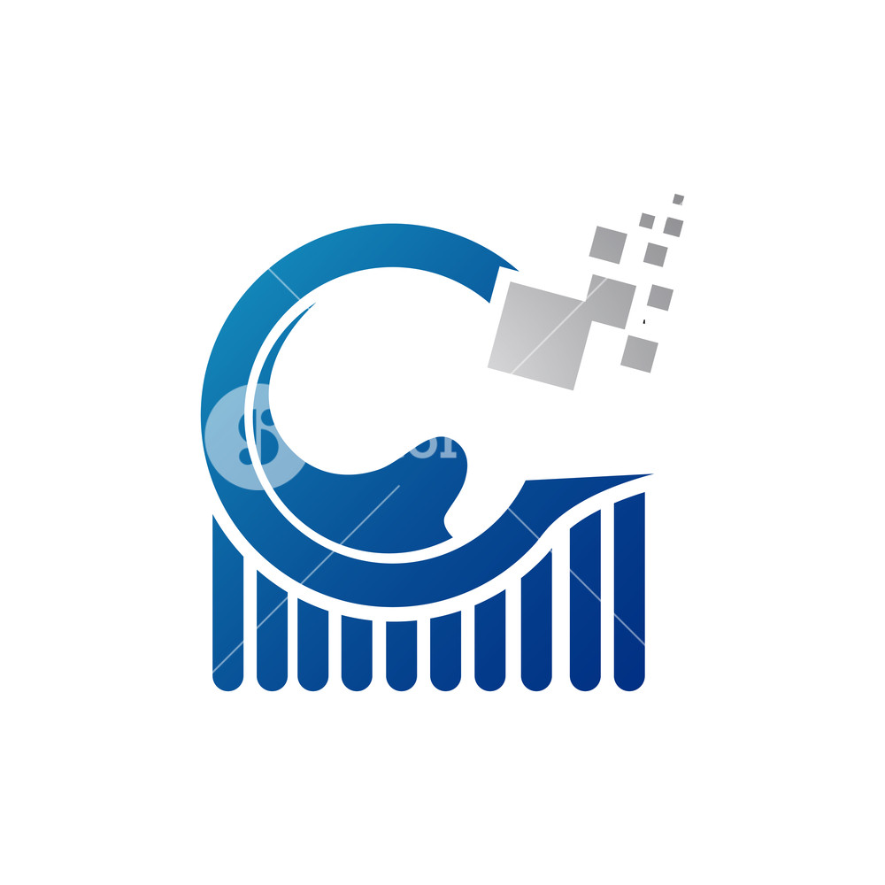 1000x1000 Alpha And Growth Symbol Logo Template Graph Chart And Alfa Vector