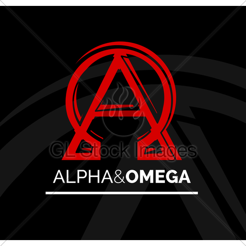 500x500 Logo Icon Design Of Alpha And Omega Symbol Vector Illust Gl