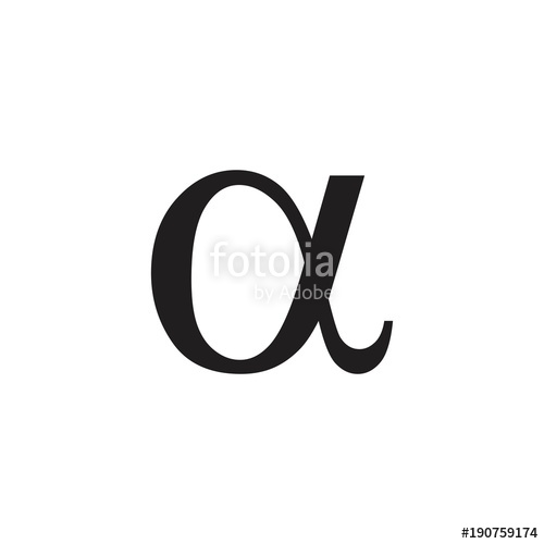 500x500 Letter Alpha Greek Symbol Logo Vector Stock Image And Royalty
