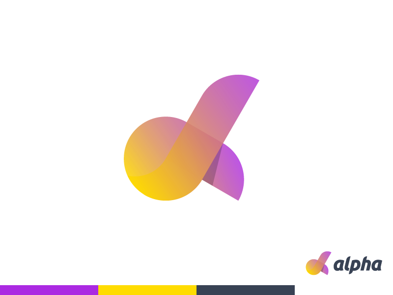 800x600 Alpha Monogram Logo Design