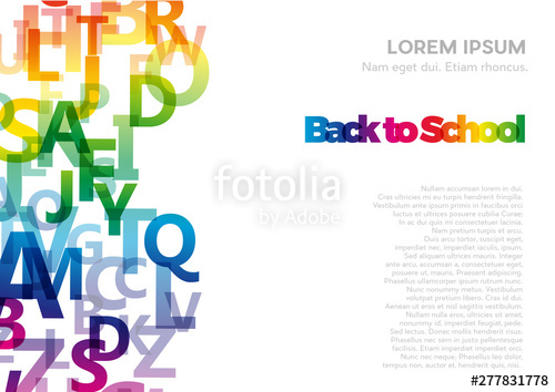 Back To School Vector Abstract Alphabet Background With Flying 500x354 Back To School Vector Abstract Alphabet Background With Flying