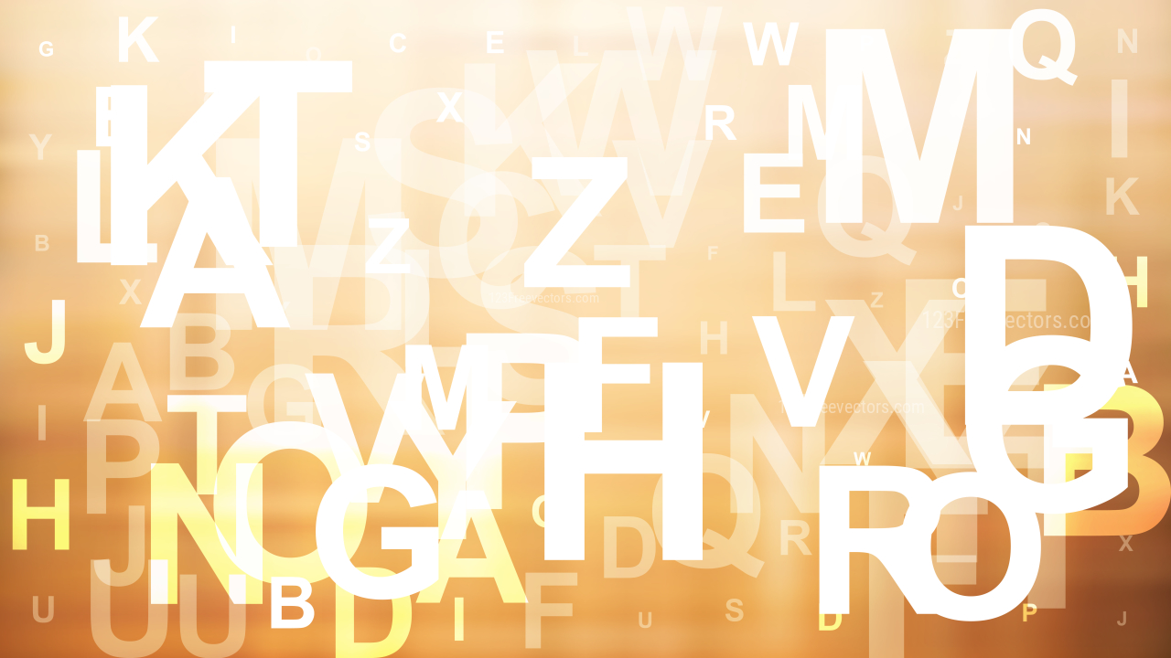 Abstract Brown And White Alphabet Letters Background Vector 1280x720 Abstract Brown And White Alphabet Letters Background Vector