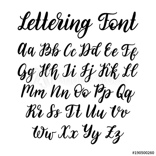 Cyrillic Font Letters On White Background Vector Hand Lettering 500x500 Cyrillic Font Letters On White Background Vector Hand Lettering