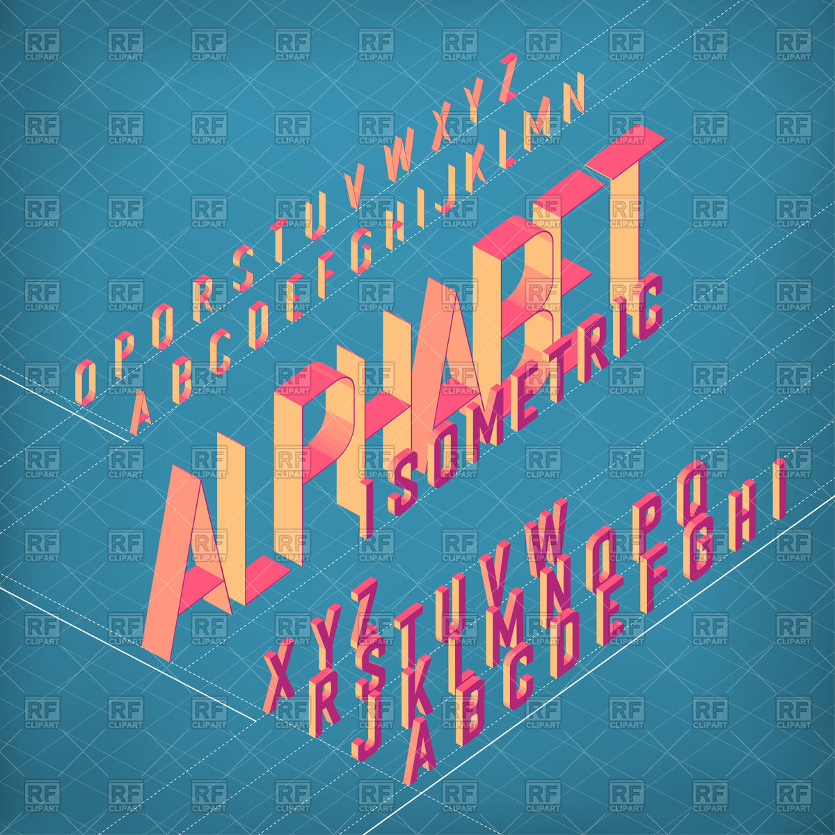 Isometric Alphabet Background Vector Image Of Fonts Type 1200x1200 Isometric Alphabet Background Vector Image Of Fonts Type