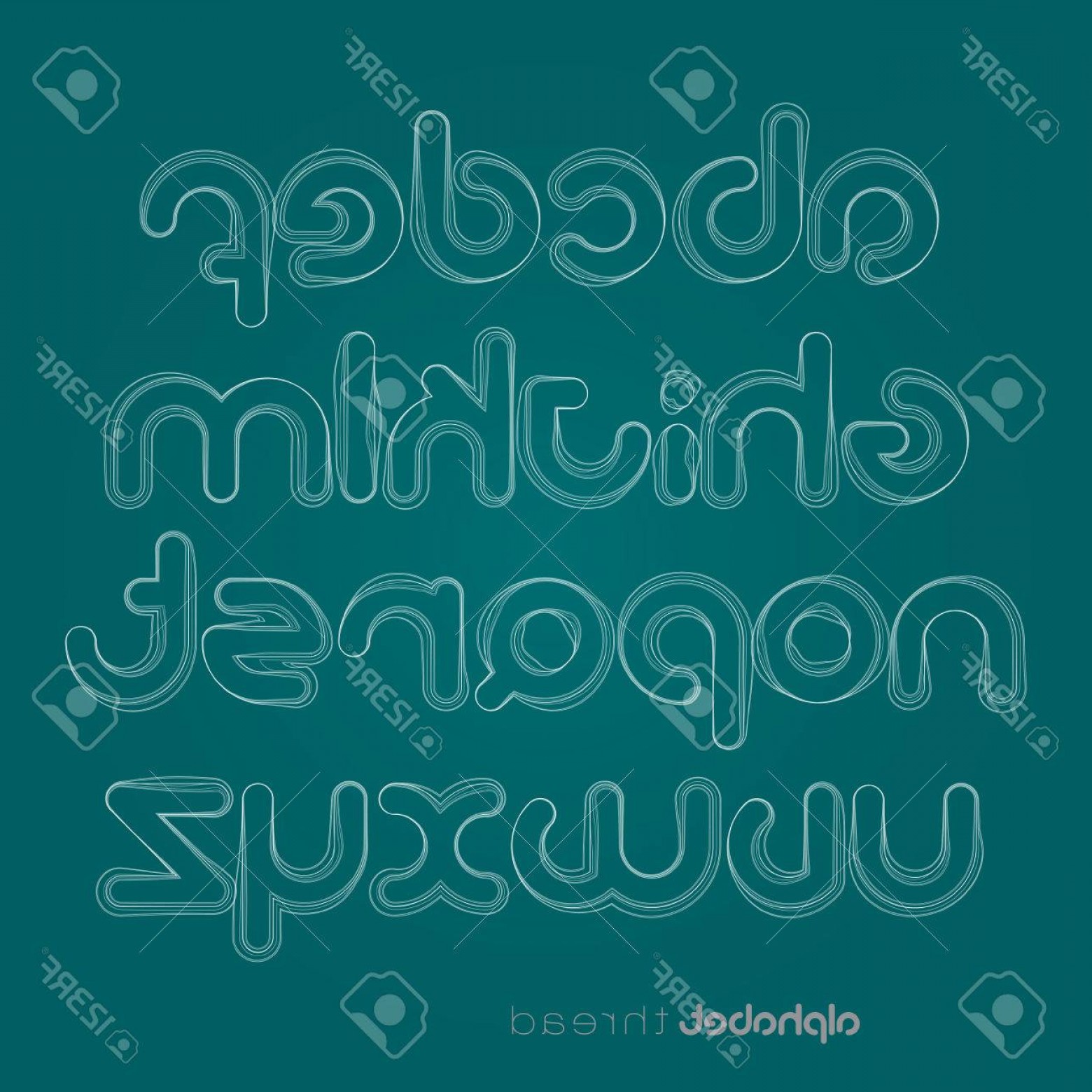 Photostock Vector Set Of Thread Style Alphabet Letters Isolated 1560x1560 Photostock Vector Set Of Thread Style Alphabet Letters Isolated