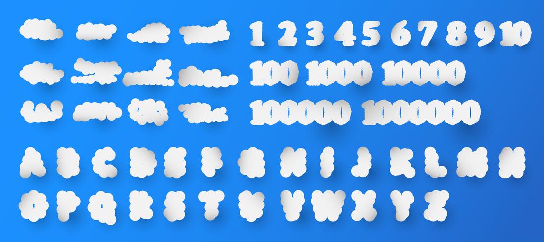 Set Of Number And English Alphabet In Shape Of Cloud On Blue 1099x490 Set Of Number And English Alphabet In Shape Of Cloud On Blue