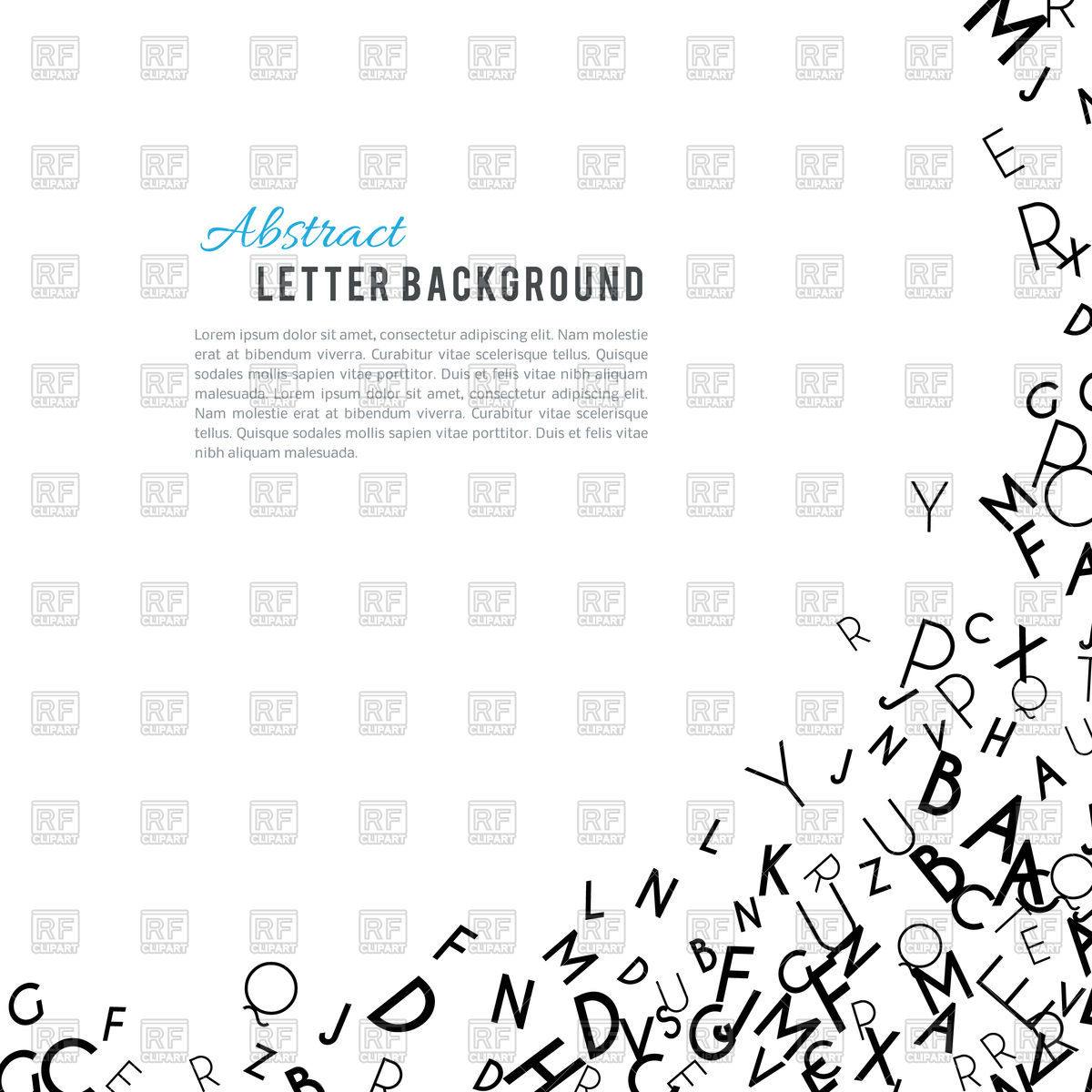 Abstract Black Alphabet Ornament Background Vector Image 1200x1200 Abstract Black Alphabet Ornament Background Vector Image