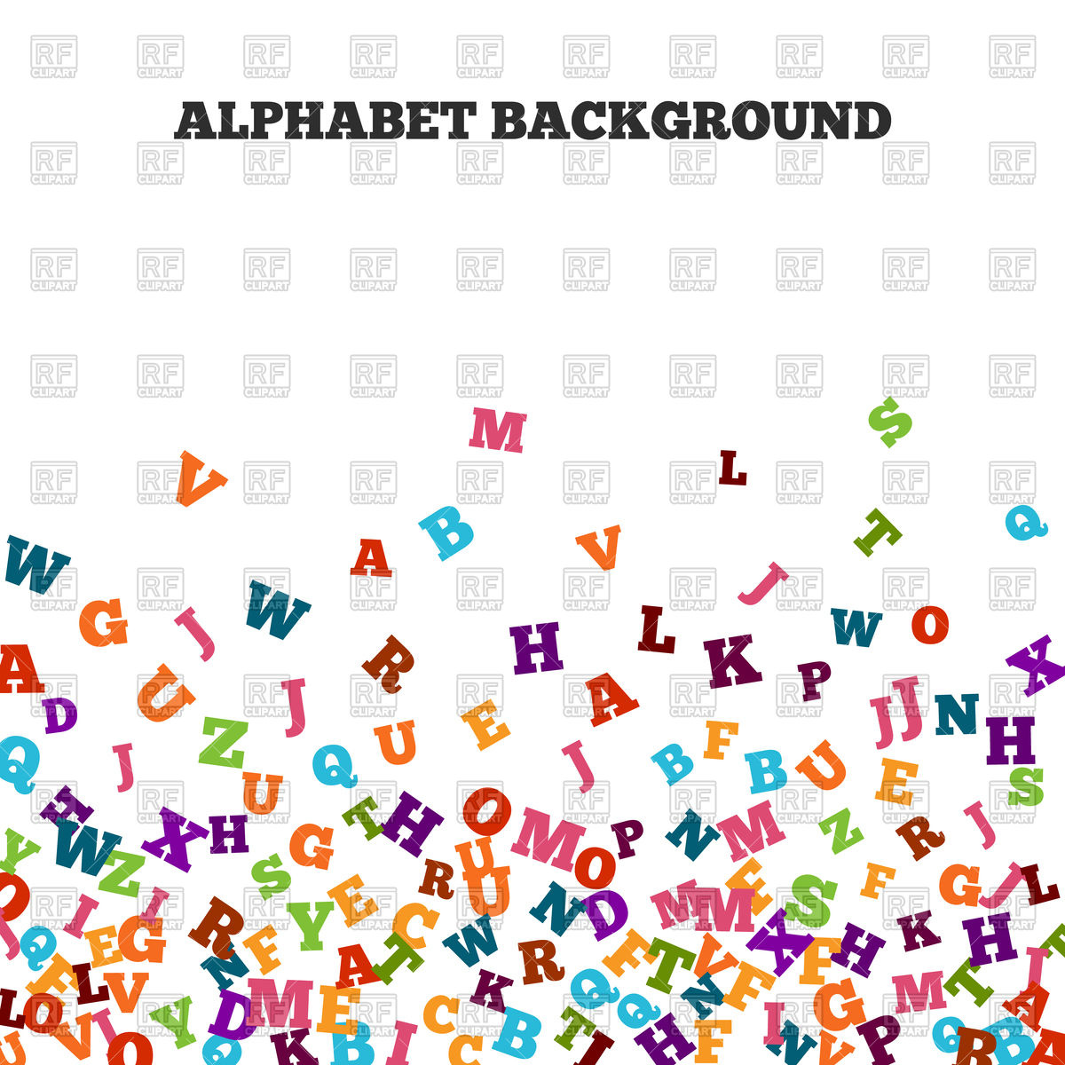 Abstract Colorful Alphabet Background Vector Image Of Backgrounds 1200x1200 Abstract Colorful Alphabet Background Vector Image Of Backgrounds