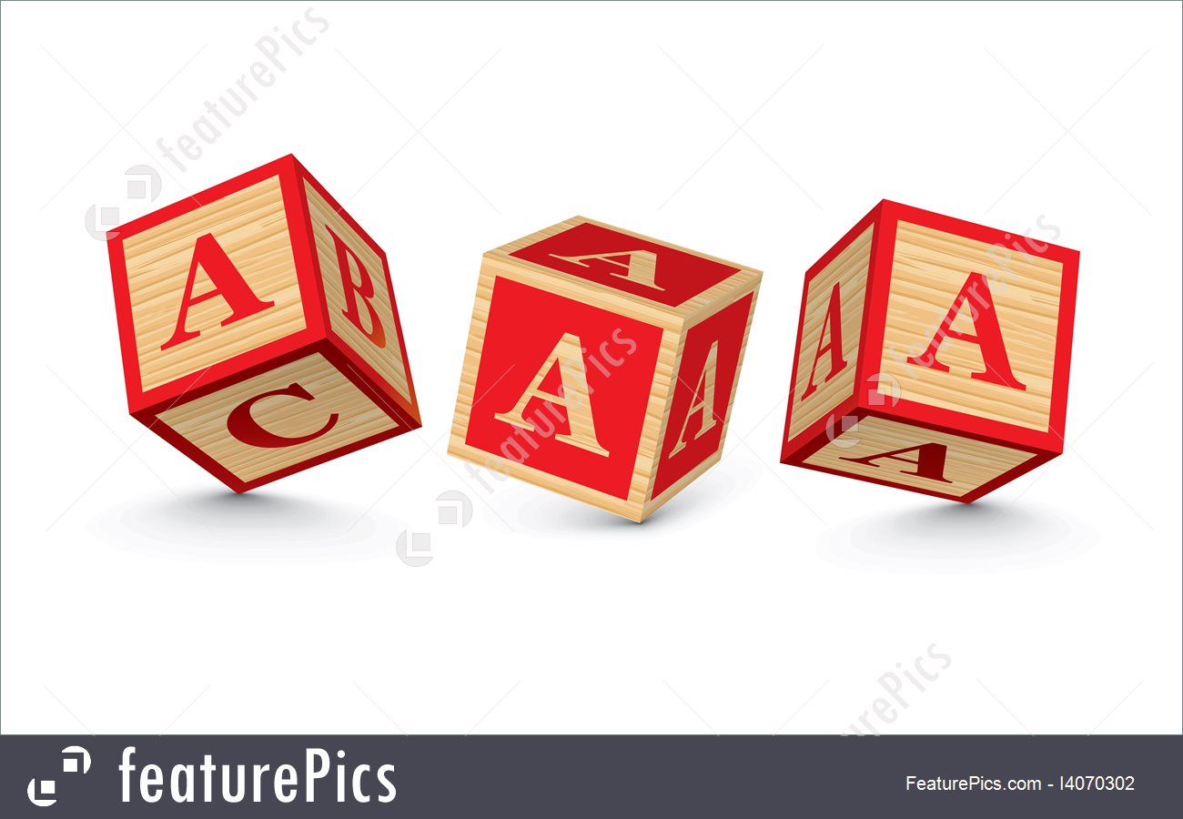 Vector Letter A Wooden Alphabet Blocks 1300x900 Vector Letter A Wooden Alphabet Blocks