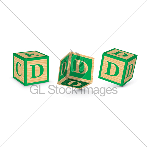 Vector Letter D Wooden Alphabet Blocks Gl Stock Images 500x500 Vector Letter D Wooden Alphabet Blocks Gl Stock Images