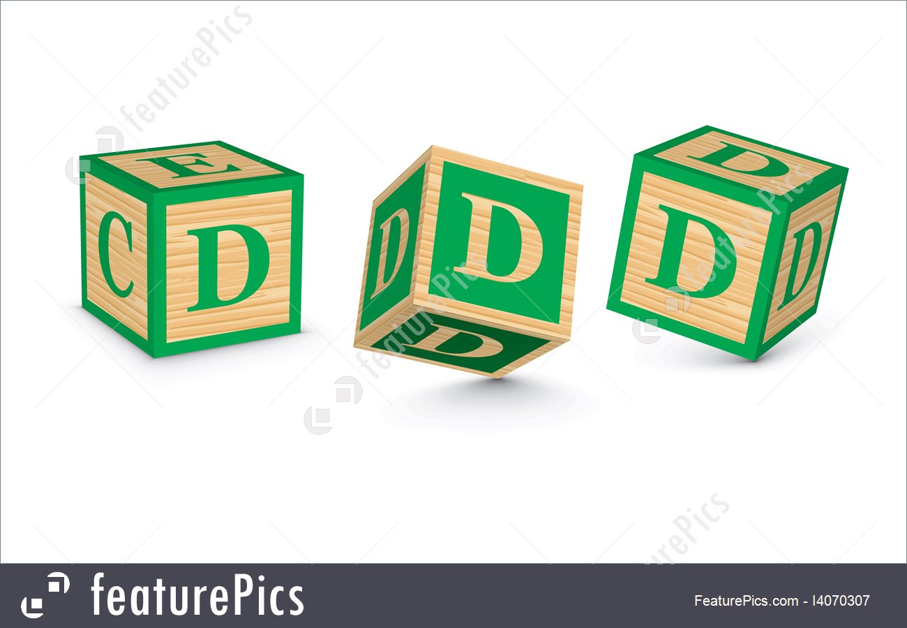 Vector Letter D Wooden Alphabet Blocks 1300x900 Vector Letter D Wooden Alphabet Blocks