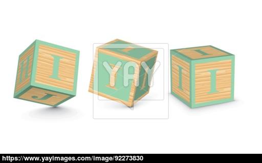 Vector Letter I Wooden Alphabet Blocks Vector 512x318 Vector Letter I Wooden Alphabet Blocks Vector