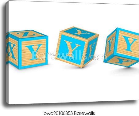 Vector Letter Y Wooden Blocks, Canvas Print Barewalls Posters 453x379 Vector Letter Y Wooden Blocks, Canvas Print Barewalls Posters