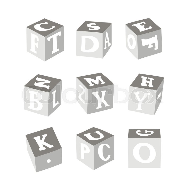 Wooden Alphabet Blocks Vector Stock Vector Colourbox 800x800 Wooden Alphabet Blocks Vector Stock Vector Colourbox
