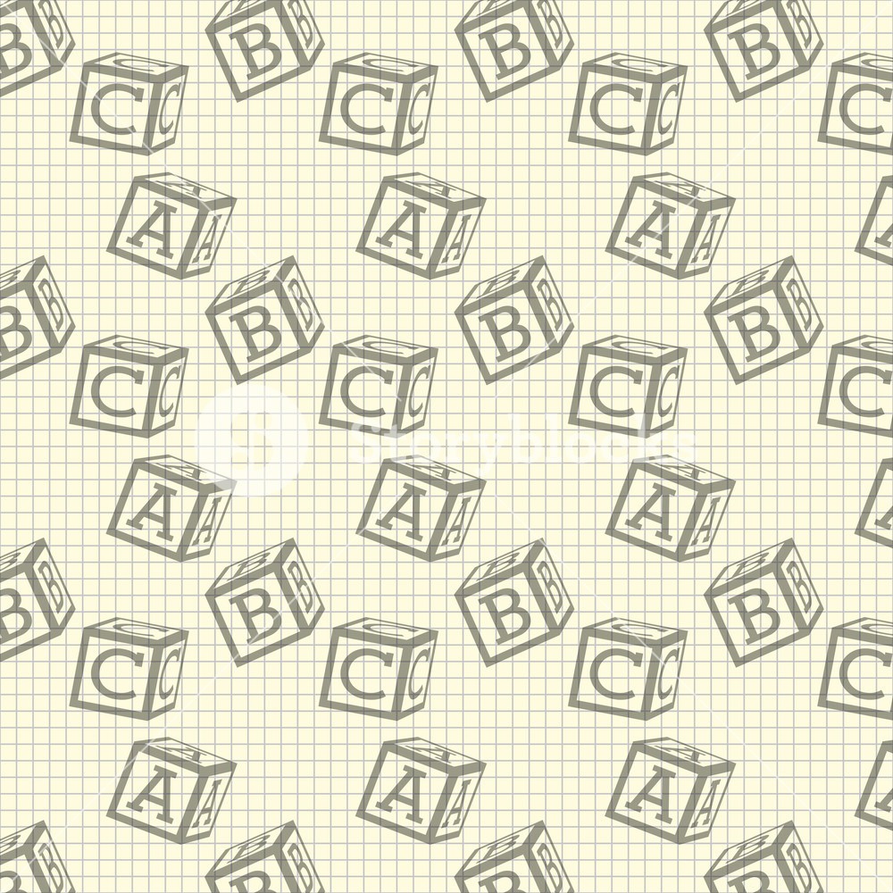 School Paper Grid Alphabet Blocks Wallpaper Design Vector 1000x1000 School Paper Grid Alphabet Blocks Wallpaper Design Vector