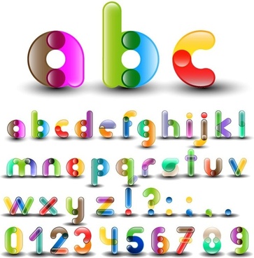 363x368 Alphabet Free Vector Download