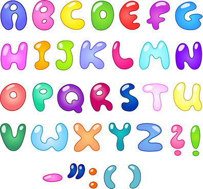 396x368 Alphabet Letters Free Vector Download