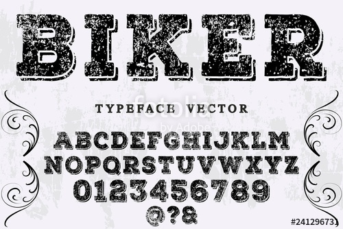 500x334 Calligraphic Alphabet Vector Letters And Numbers Font, Typeface